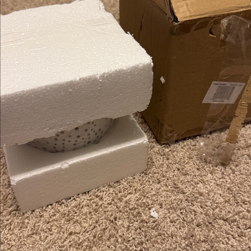 NIB 6" frosted snowflake lantern white led light shine home decor - Picture 4 of 5